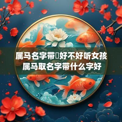 属马名字带喆好不好听女孩 属马取名字带什么字好