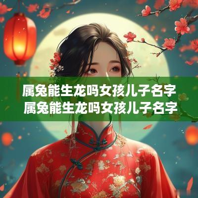属兔能生龙吗女孩儿子名字 属兔能生龙吗女孩儿子名字大全