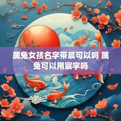 属兔女孩名字带晨可以吗 属兔可以用宸字吗