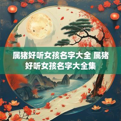 属猪好听女孩名字大全 属猪好听女孩名字大全集