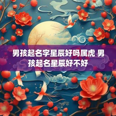 男孩起名字星辰好吗属虎 男孩起名星辰好不好