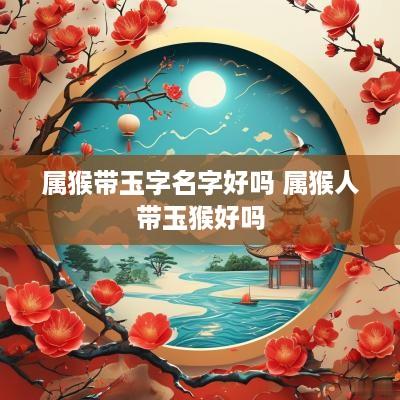属猴带玉字名字好吗 属猴人带玉猴好吗