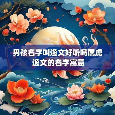 男孩名字叫逸文好听吗属虎 逸文的名字寓意
