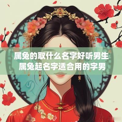 属兔的取什么名字好听男生 属兔起名字适合用的字男