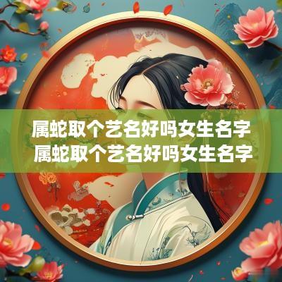 属蛇取个艺名好吗女生名字 属蛇取个艺名好吗女生名字怎么取