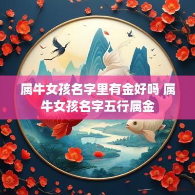 属牛女孩名字里有金好吗 属牛女孩名字五行属金