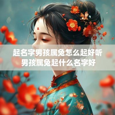 起名字男孩属兔怎么起好听 男孩属兔起什么名字好