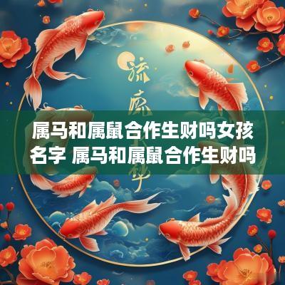 属马和属鼠合作生财吗女孩名字 属马和属鼠合作生财吗女孩名字怎么取