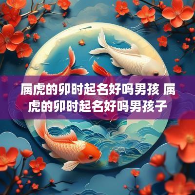 属虎的卯时起名好吗男孩 属虎的卯时起名好吗男孩子
