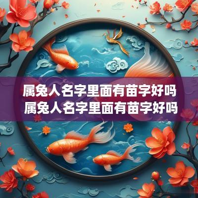 属兔人名字里面有苗字好吗 属兔人名字里面有苗字好吗怎么取名