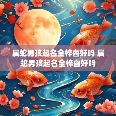 属蛇男孩起名全梓睿好吗 属蛇男孩起名全梓睿好吗