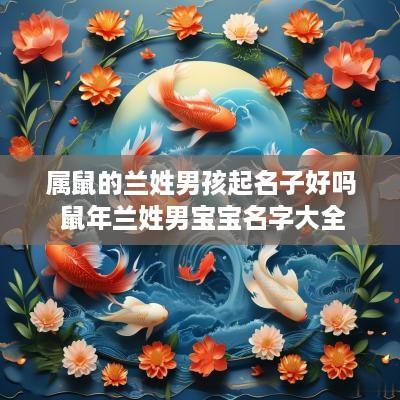 属鼠的兰姓男孩起名子好吗 蛇年兰姓男宝宝名字大全