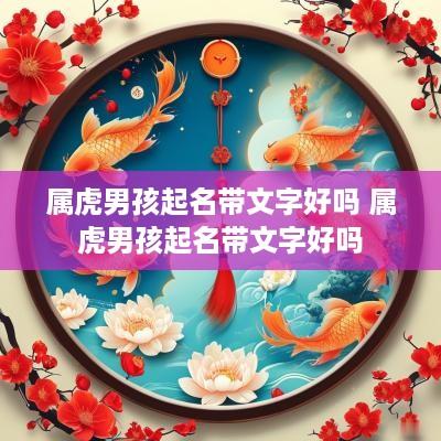 属虎男孩起名带文字好吗 属虎男孩起名带文字好吗
