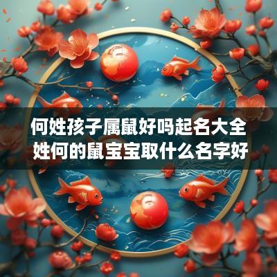 何姓孩子属鼠好吗起名大全 姓何的鼠宝宝取什么名字好