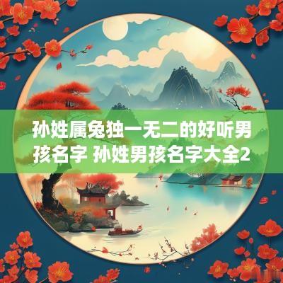 孙姓属兔独一无二的好听男孩名字 孙姓男孩名字大全2025属兔