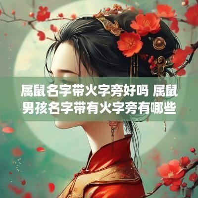 属鼠名字带火字旁好吗 属鼠男孩名字带有火字旁有哪些