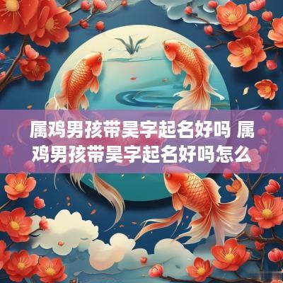 属鸡男孩带昊字起名好吗 属鸡男孩带昊字起名好吗怎么样