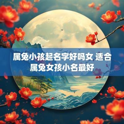 属兔小孩起名字好吗女 适合属兔女孩小名最好