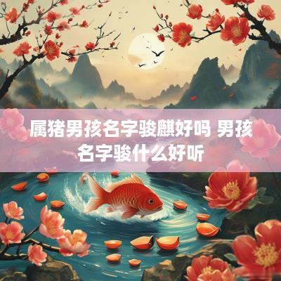 属猪男孩名字骏麒好吗 男孩名字骏什么好听