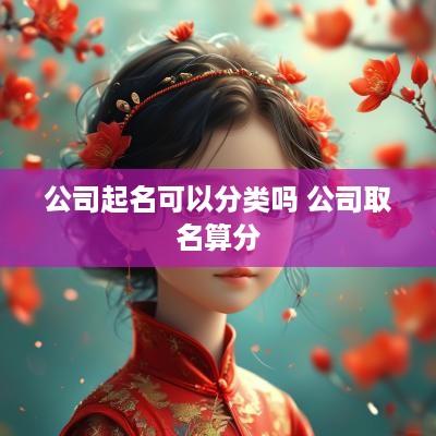公司起名可以分类吗 公司取名算分