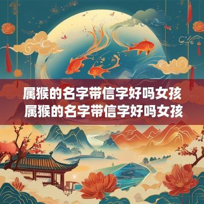 属猴的名字带信字好吗女孩 属猴的名字带信字好吗女孩子