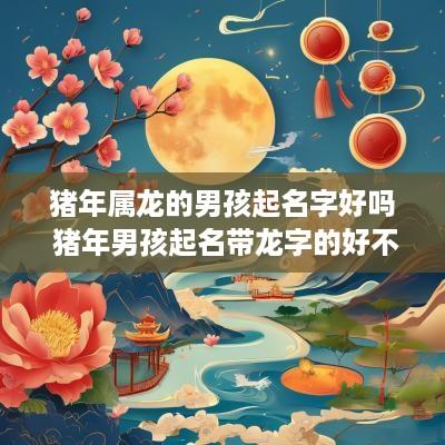 猪年属龙的男孩起名字好吗 猪年男孩起名带龙字的好不好