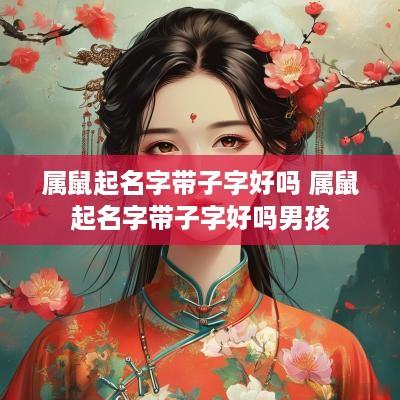 属鼠起名字带子字好吗 属鼠起名字带子字好吗男孩