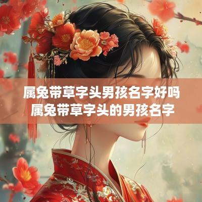 属兔带草字头男孩名字好吗 属兔带草字头的男孩名字