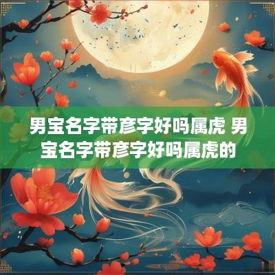 男宝名字带彦字好吗属虎 男宝名字带彦字好吗属虎的