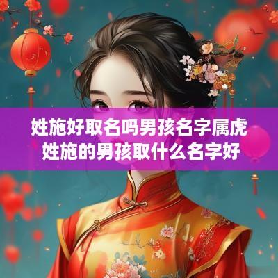 姓施好取名吗男孩名字属虎 姓施的男孩取什么名字好