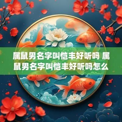 属鼠男名字叫恺丰好听吗 属鼠男名字叫恺丰好听吗怎么取