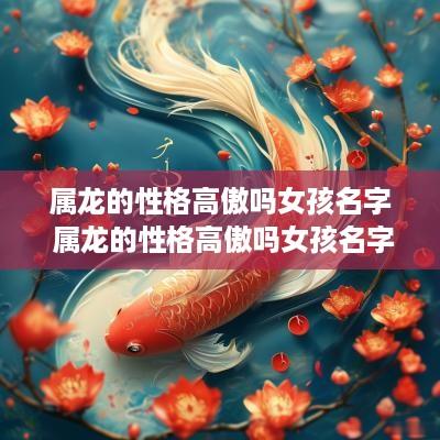 属龙的性格高傲吗女孩名字 属龙的性格高傲吗女孩名字叫什么