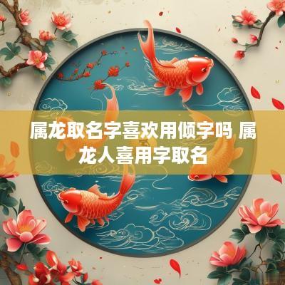 属龙取名字喜欢用倾字吗 属龙人喜用字取名