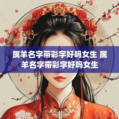 属羊名字带彩字好吗女生 属羊名字带彩字好吗女生