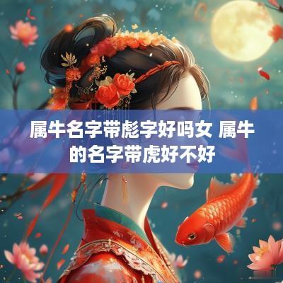 属牛名字带彪字好吗女 属牛的名字带虎好不好