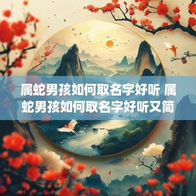 属蛇男孩如何取名字好听 属蛇男孩如何取名字好听又简单