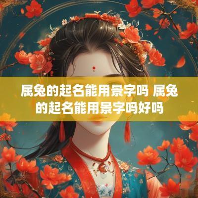 属兔的起名能用景字吗 属兔的起名能用景字吗好吗