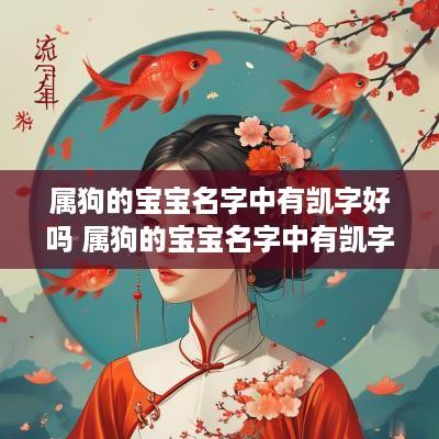 属狗的宝宝名字中有凯字好吗 属狗的宝宝名字中有凯字好吗