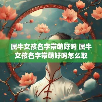属牛女孩名字带萌好吗 属牛女孩名字带萌好吗怎么取