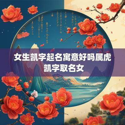 女生凯字起名寓意好吗属虎 凯字取名女