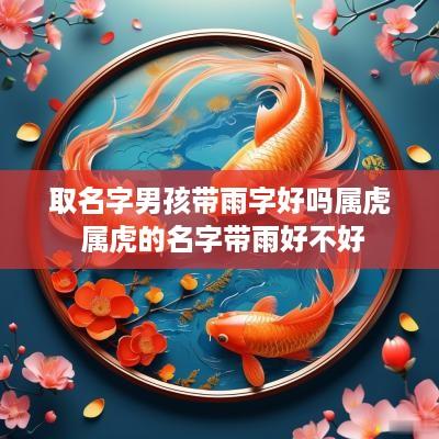 取名字男孩带雨字好吗属虎 属虎的名字带雨好不好