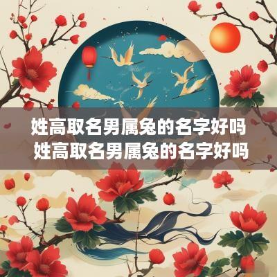 姓高取名男属兔的名字好吗 姓高取名男属兔的名字好吗