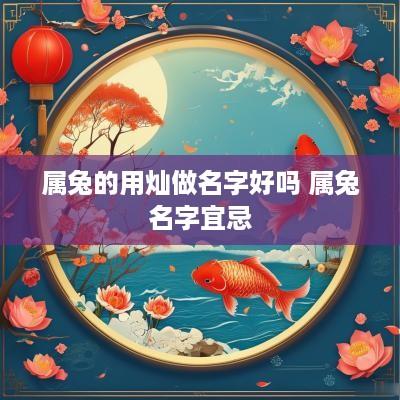 属兔的用灿做名字好吗 属兔名字宜忌