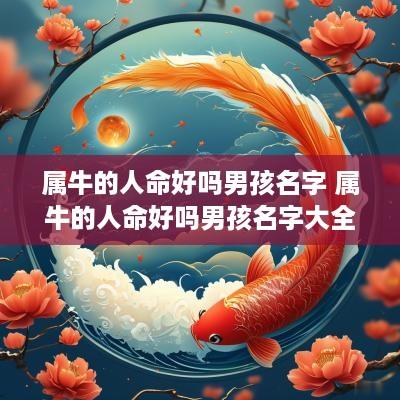 属牛的人命好吗男孩名字 属牛的人命好吗男孩名字大全