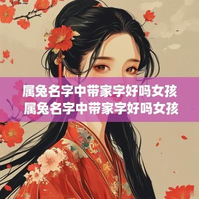 属兔名字中带家字好吗女孩 属兔名字中带家字好吗女孩子