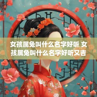女孩属兔叫什么名字好听 女孩属兔叫什么名字好听又吉祥