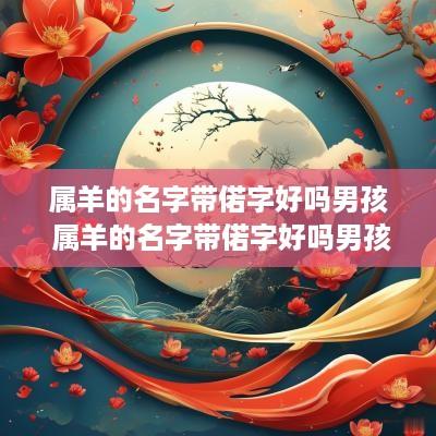 属羊的名字带偌字好吗男孩 属羊的名字带偌字好吗男孩子