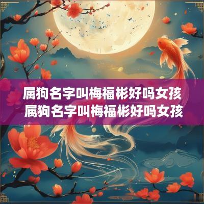 属狗名字叫梅福彬好吗女孩 属狗名字叫梅福彬好吗女孩