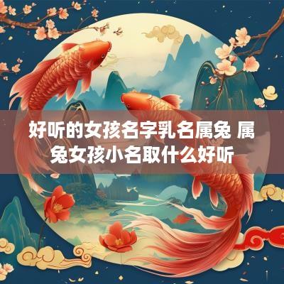 好听的女孩名字乳名属兔 属兔女孩小名取什么好听