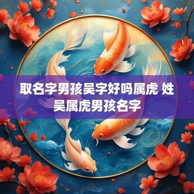 取名字男孩吴字好吗属虎 姓吴属虎男孩名字